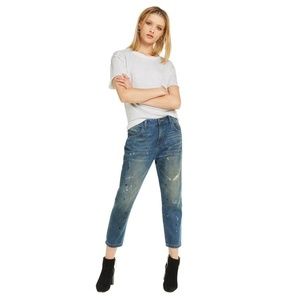 WILDFOX Baggy Crop Boyfriend Jean in Da Vinci NWT